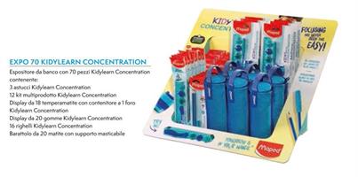 EXPO DA BANCO KIDYLEARN CONCENTRATION 70PZ MAPED 993419 0198