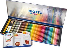 PASTELLI GIOTTO SUPERMINA DA 50 SCATOLA METALLO 237500