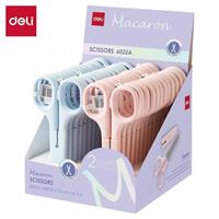 FORBICI SCUOLA 12,5CM C/COVER LAMA EXPO 24PZ DELI E6022A 1196