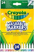 CRAYOLA PENNARELLI LAVABILI PUNTA FINE DA 24 58-6571