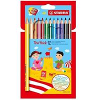 PASTELLI STABILO JUMBO TRIO DA 12 + TEMPERINO NEW 203/2-12 0375