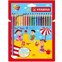 PASTELLI STABILO JUMBO TRIO DA 18 + TEMPERINO NEW 203/2-18 0376