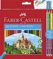 PASTELLI FABER CASTELL DA 24PZ + 3BICOLOR CF6 110324