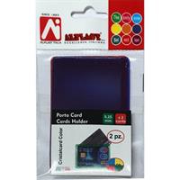 PORTA CARD CRISTAL PVC TRASP.COL. 2 SLOT BL. 2PZ ALPLAST 109991