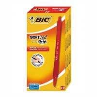 PENNA BIC SOFT FEEL GRIP SCATTO ROSSA CF12 837399