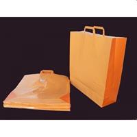 SHOPPERS ARANCIO SEAL MANICO PIATTO 27X12x37 CF50 SA200119ARAP
