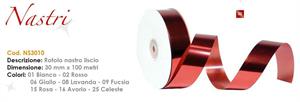 NASTRO 100MT 30MM LISCIO ROSSO SCATTO NS-3010-02
