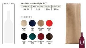 PORTABOTTIGLIA SACCHETTO TNT 18x50 BORDEAUX CF25 SAF150