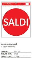 VETROFANIA SALDI 1PZ FUSTELLATO S/COLLA D.50CM CF25 VSS212
