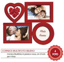 CORNICE MULTIFOTO BILBAO PPL ROSSA CM31X26 4 FOTO ZEP GX01R 147