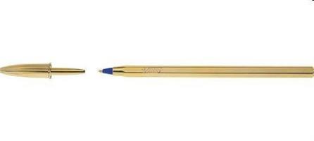 PENNA BIC CRISTAL MEDIUM CELEBRATE GOLD BLU CF20 9213401 526281