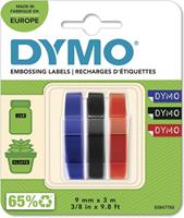 NASTRO PER DYMO MANUALE 9MMX3MT 3PZ NERO/BLU/ROSSO S0847750 0690