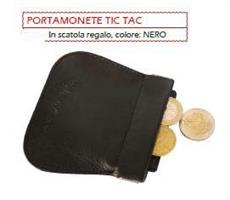 MONDIALPEL PORTAMONETE PELLE TIC TAC NERO C/SC.REGALO CM608 346