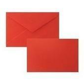 BIGLIETTO E BUSTA 9X14 N.9 GS ROSSO PZ250 E3 0055