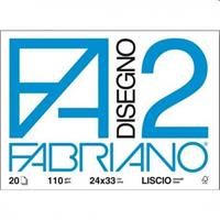FABRIANO F2 20FF ALBUM 24X33 LISCIO CF10 04204110