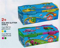DIDO' BARATTOLO BIS GLITTER MAGENTA-VERDE 2x100GR 396702 386702