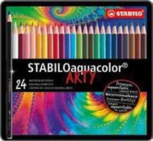 PASTELLI STABILO ACQUERELLABILI AQUACOLOR METAL 24PZ 1624-5
