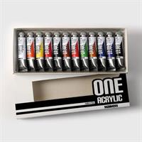 COLORI ACRILICI TUBO ONE 20ML SCATOLA DA 12 COL. ASS. M1098012