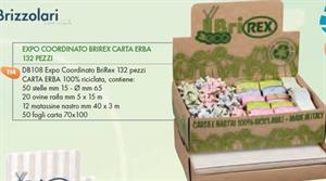 BRIREX EXPO COORDINATO 132PZ CARTA ERBA 100% RIC. 027408-99